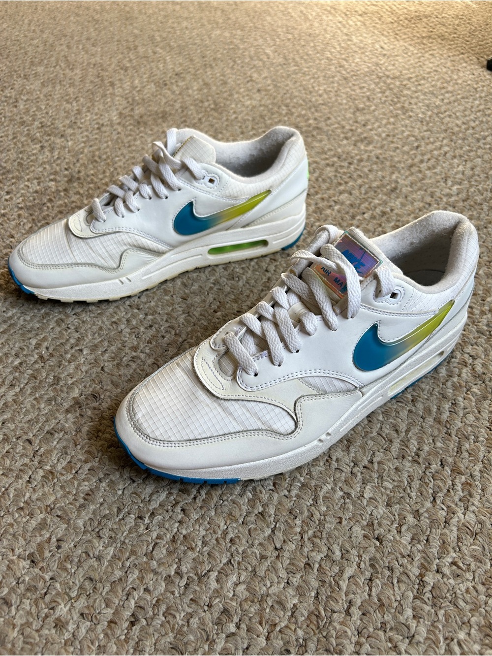Nike Air Max 1 SE Jewel Swoosh/ Jelly Jewel White Mens size 12